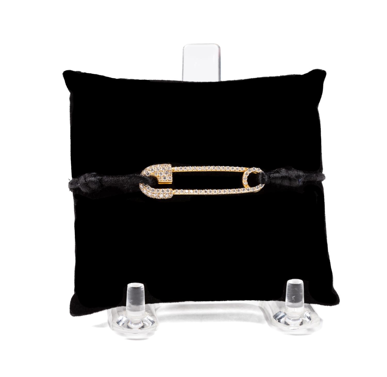JBH GOLD & DIAMOND SAFETY PIN