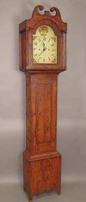 JB&R TWISS TALL CASE CLOCKca.