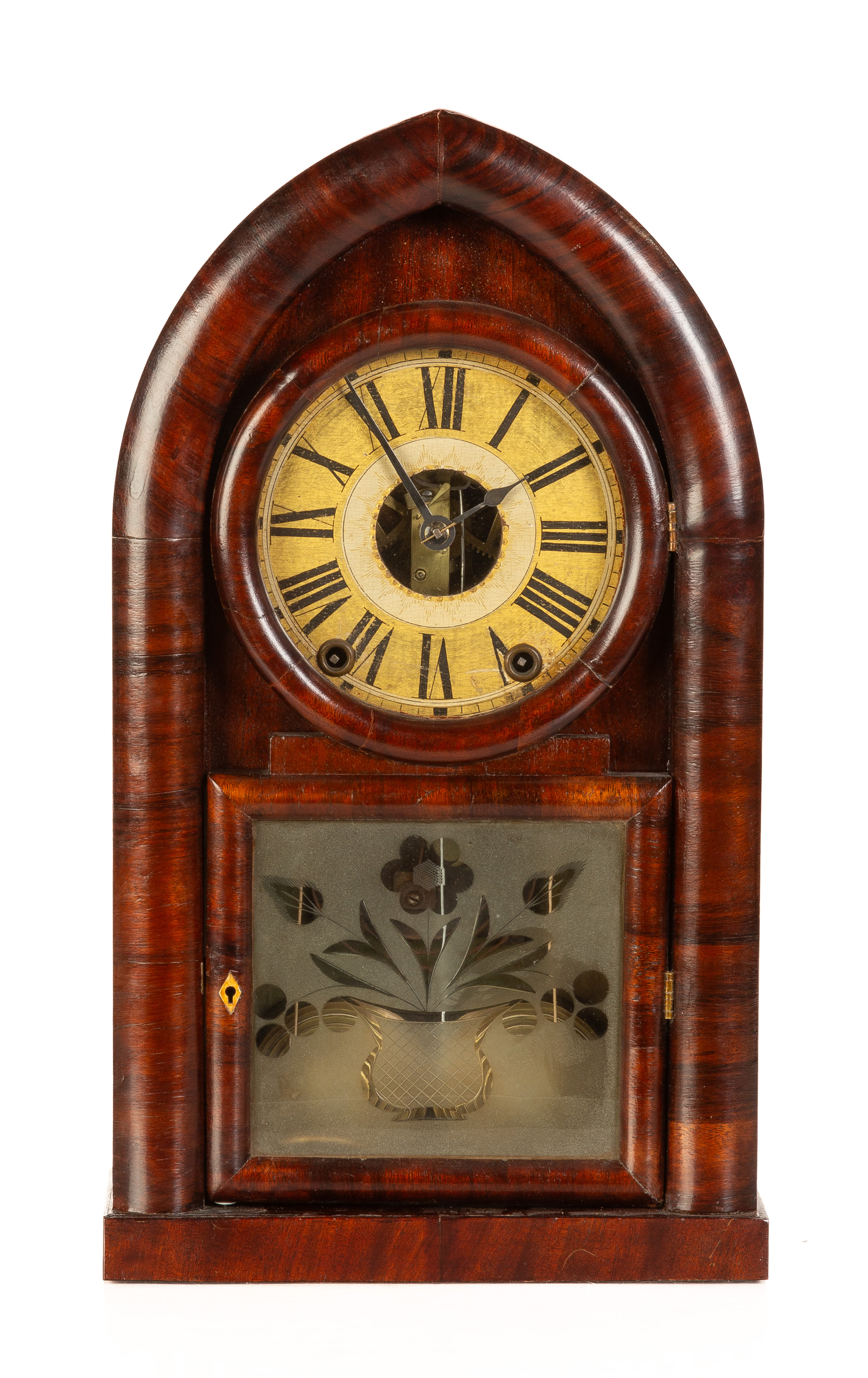 J.C. BROWN BEEHIVE CLOCK WITH