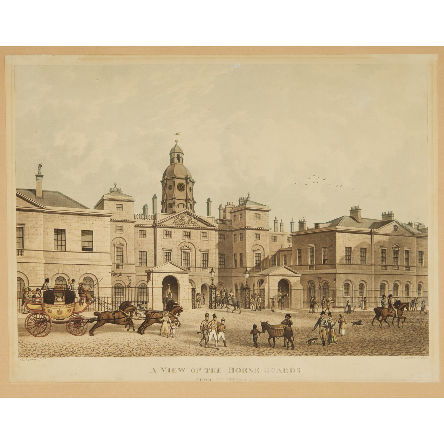 J.C. STADLER, AQUATINT ENGRAVING,