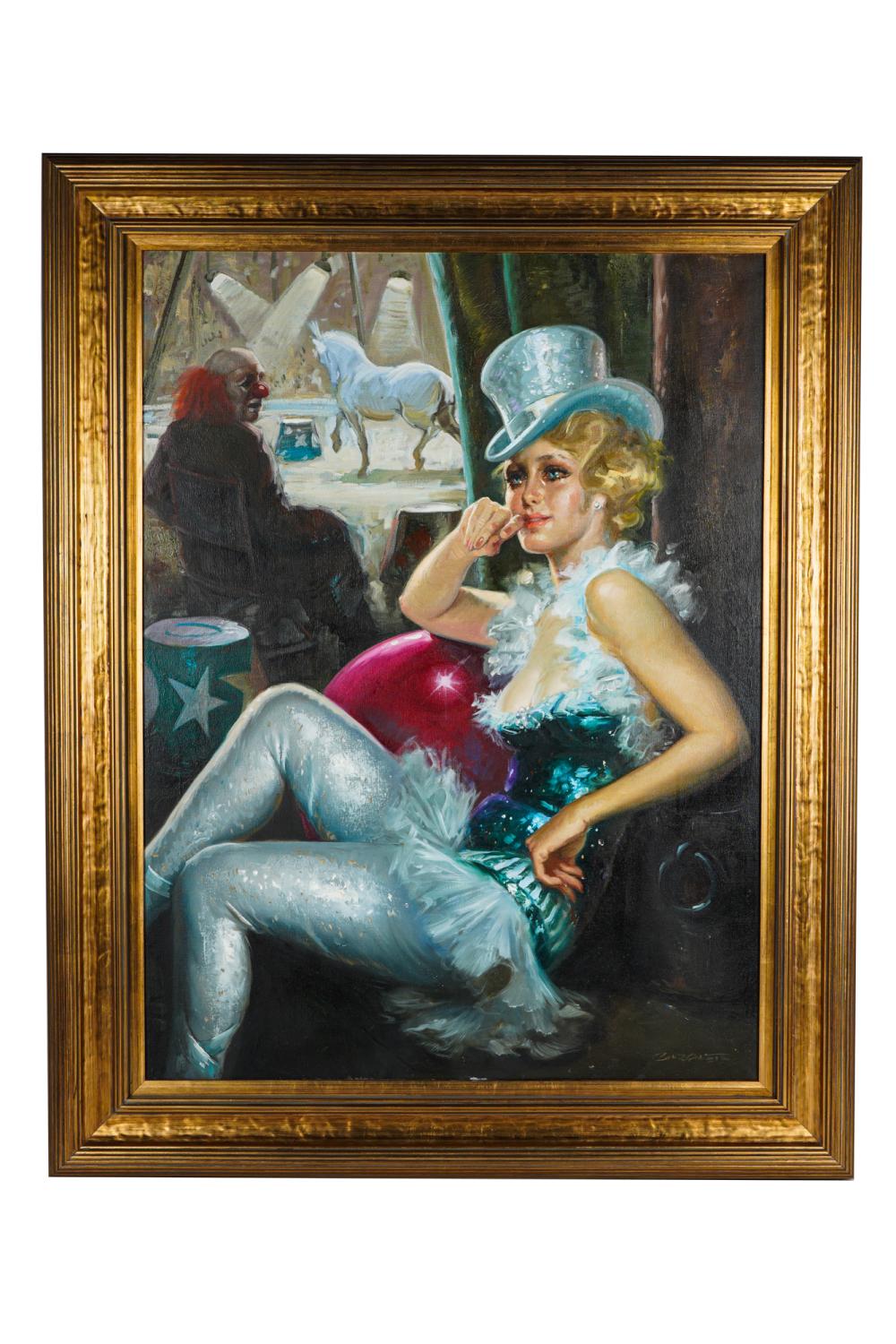 JEALOUSY AT THE CIRCUSoil on canvas