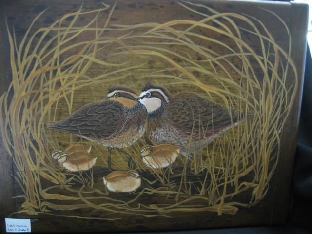 Jean A. Crossman Oil on Board quail