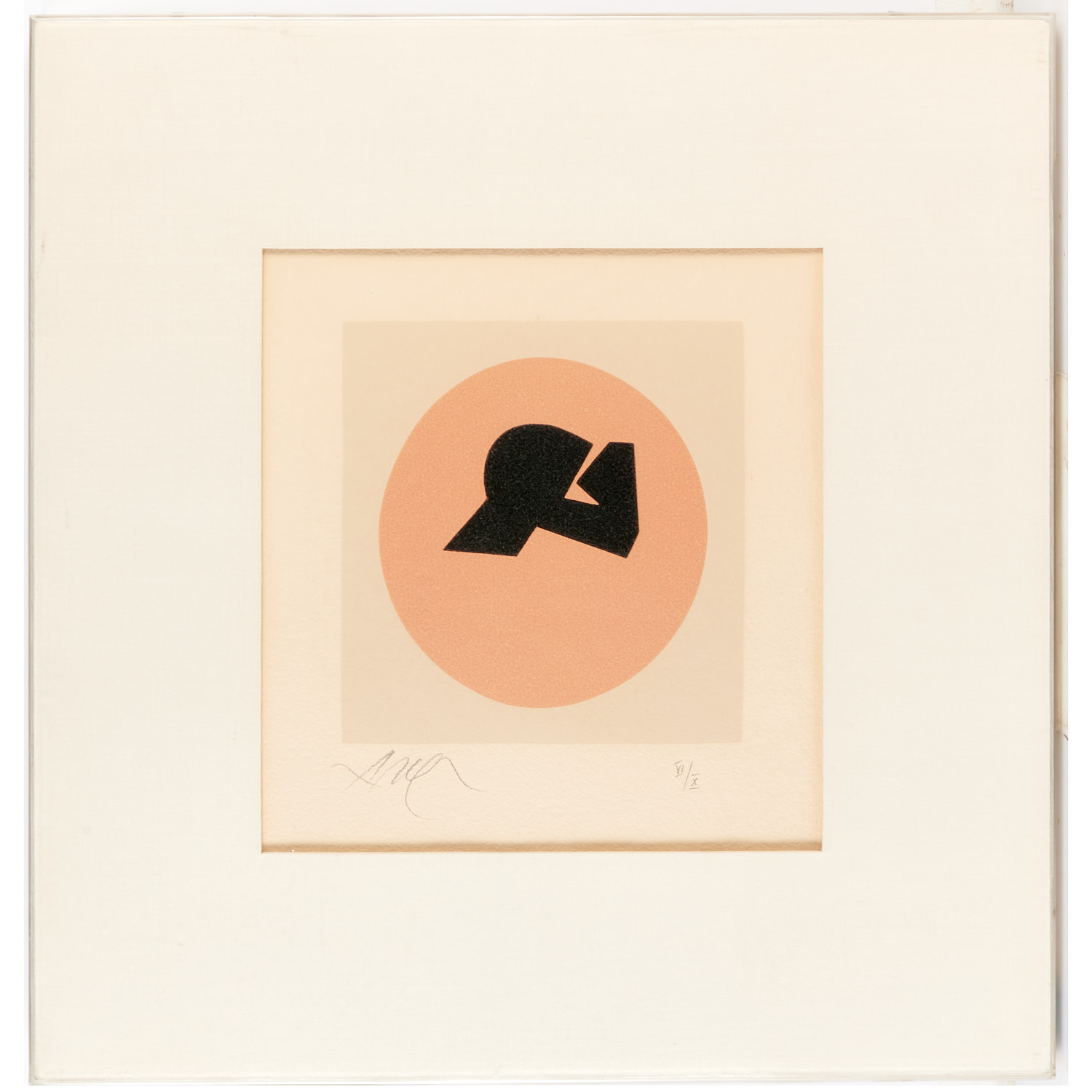 JEAN ARP, COLOR WOODCUT, 1960