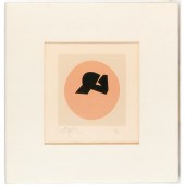 JEAN ARP, COLOR WOODCUT, 1960