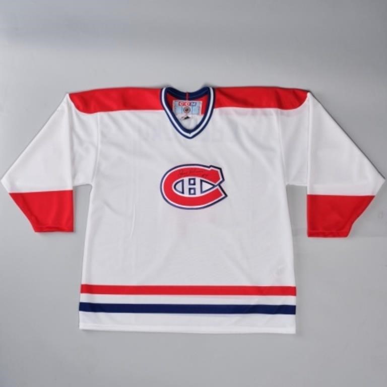 JEAN BéLIVEAU SIGNED HABS WHITE