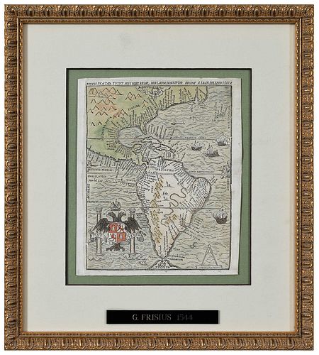 JEAN BELLERE - MAP OF THE AMERICAS,