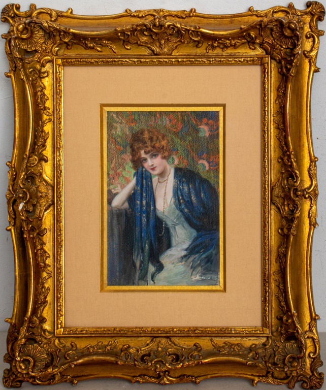 JEAN BERAUD 'JEUNE FEMME' PASTEL