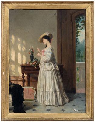 Jean Carolus painting (Belgian,