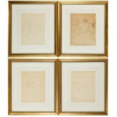 JEAN CHARLOT, (4) DRAWINGS Lou