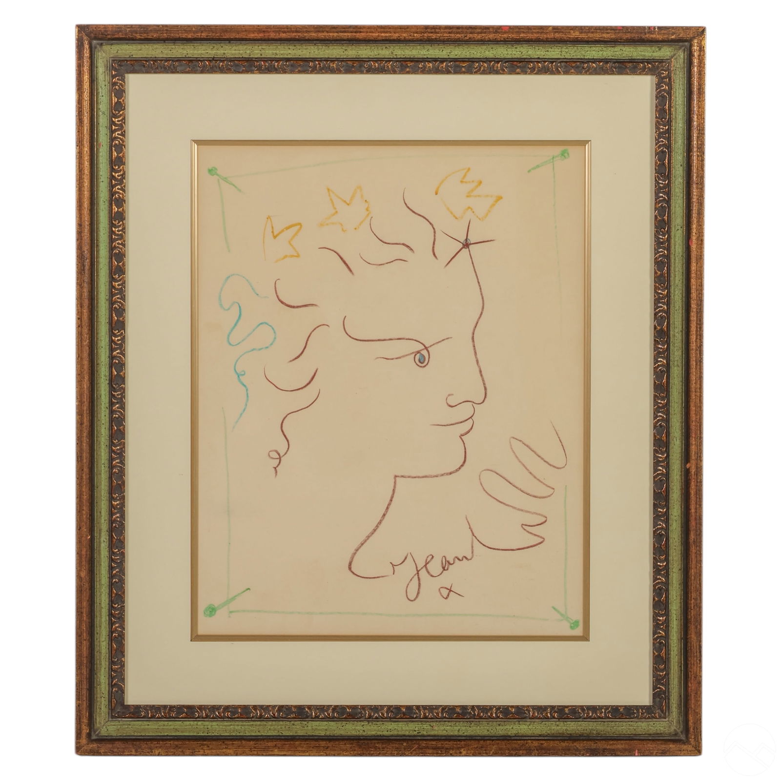 JEAN COCTEAU 1889-1963 FACE PROFILE