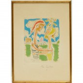 JEAN COCTEAU, AQUATINT, 1961 J