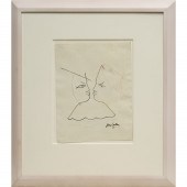 JEAN COCTEAU (ATTRIB), INK AND