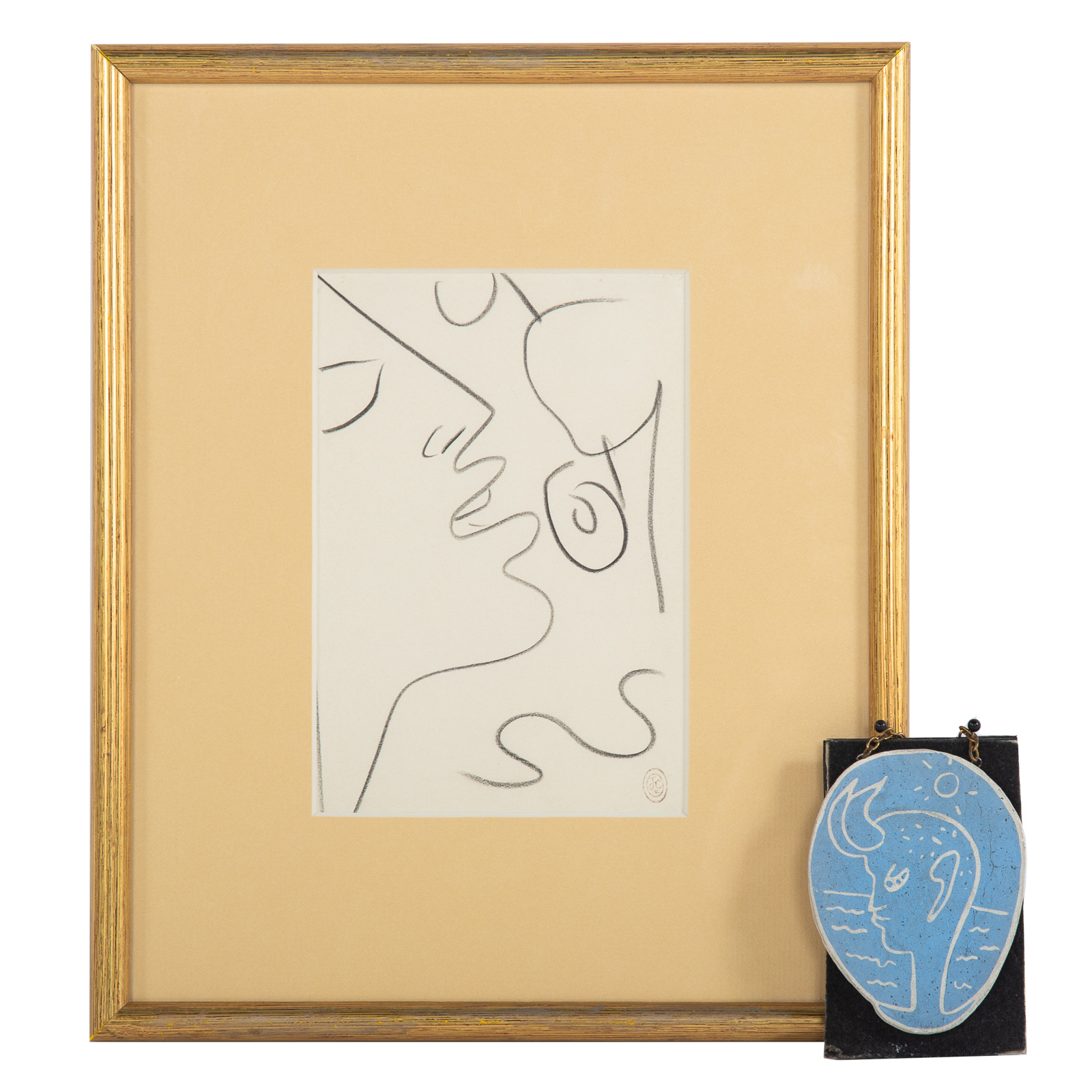 JEAN COCTEAU. PAIR OF WORKS