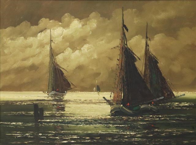 JEAN COUNE (1900-1963) SAILBOATS