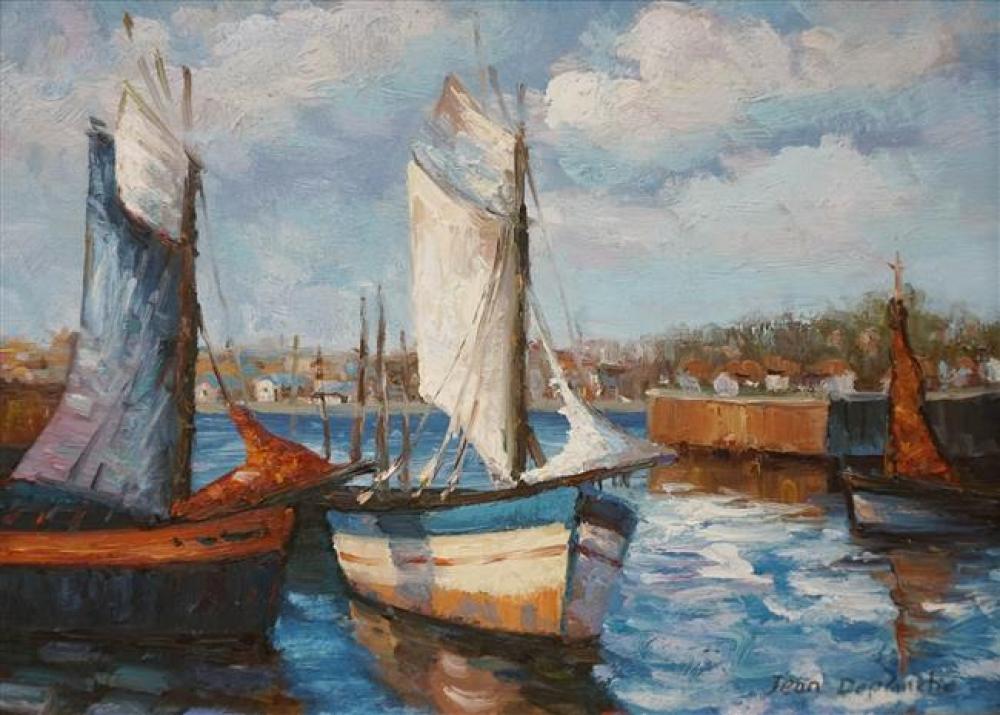 JEAN DEPLANETIO, SAIL BOATS IN A