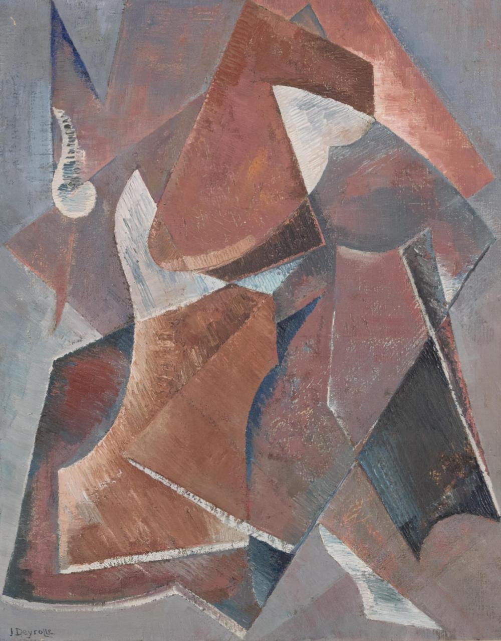 JEAN DEYROLLE OIL ON CANVASJEAN