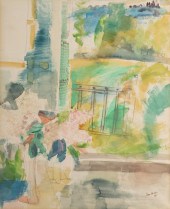 JEAN DUFY (1888-1964): VASE OF