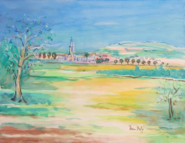 JEAN DUFY (1888-1964) WATERCOLOR