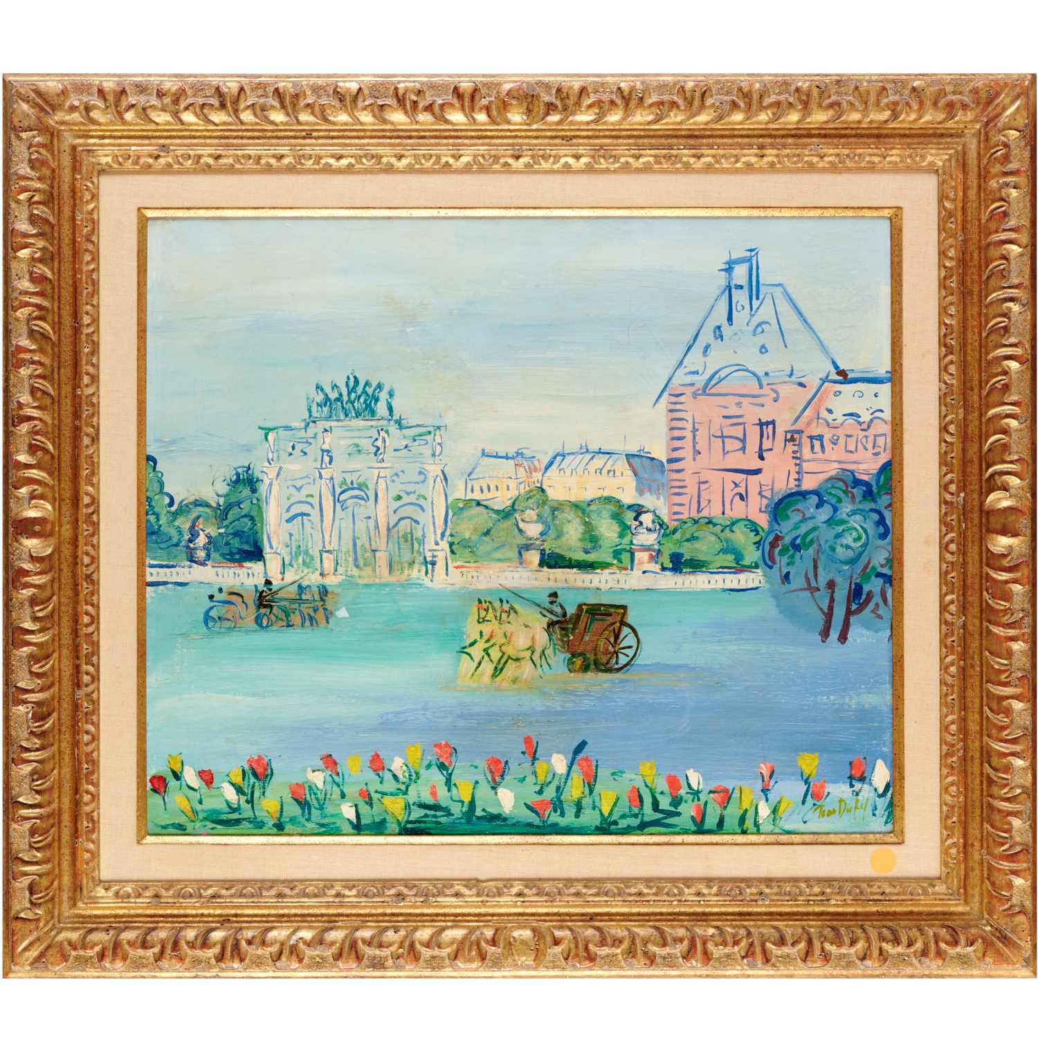 JEAN DUFY, OIL ON CANVAS Jean