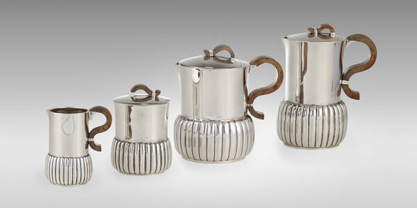 Jean E. Puiforcat. Four-piece tea