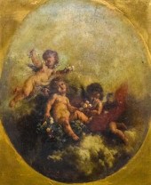JEAN-ERNEST AUBERT OIL ON CANV