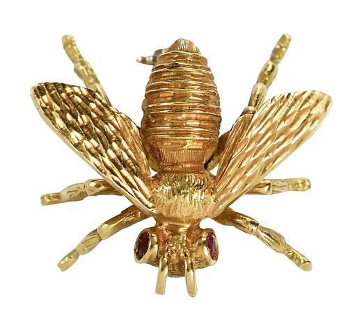 JEAN ETE 18KT. BEE BROOCHtwo