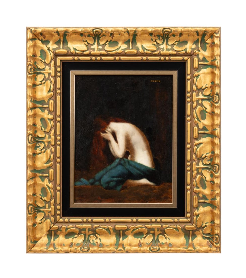 JEAN JACQUES HENNER, KNEELING