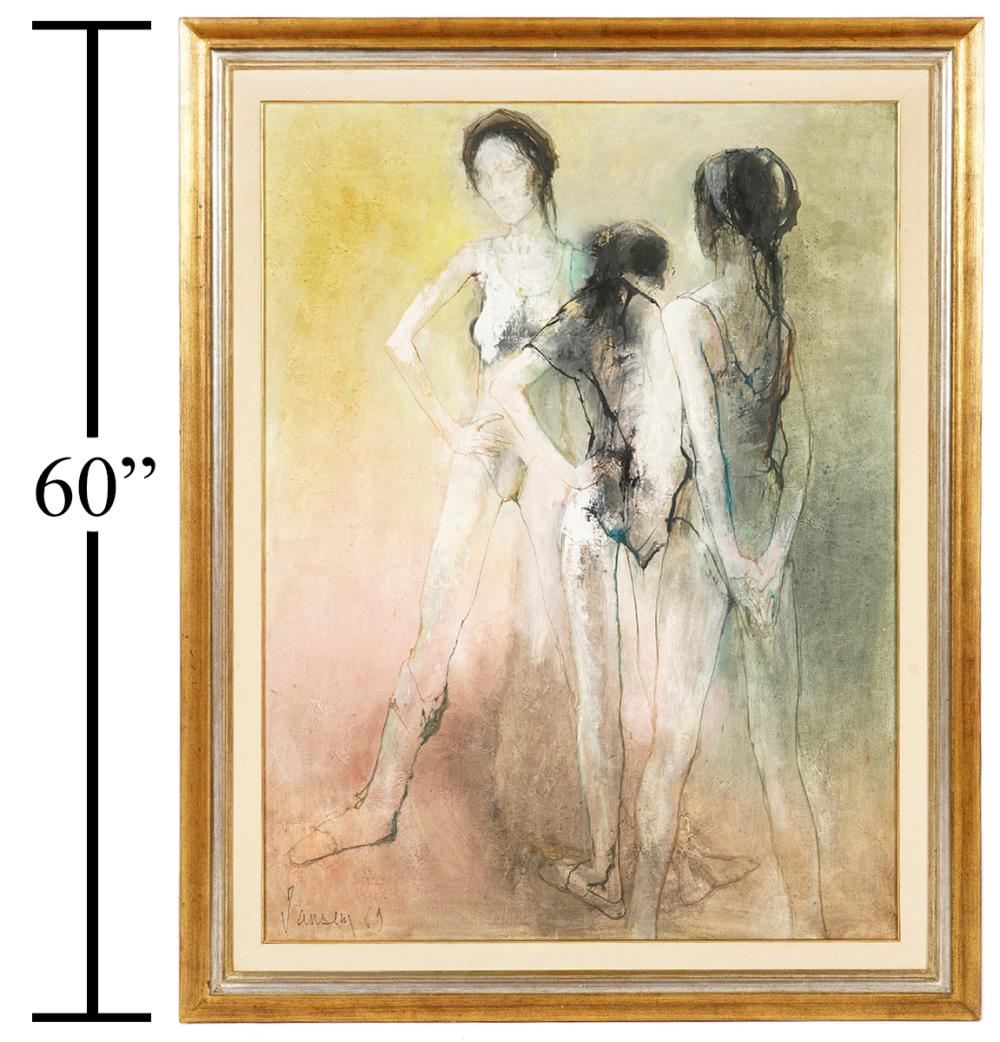 JEAN JANSEM 'TROIS FEMMES' OIL ON