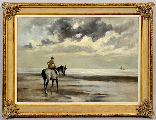JEAN JOSEPH DELVIN OIL ON CANVAS