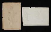 JEAN-LEON GEROME 2 PENCIL DRAW
