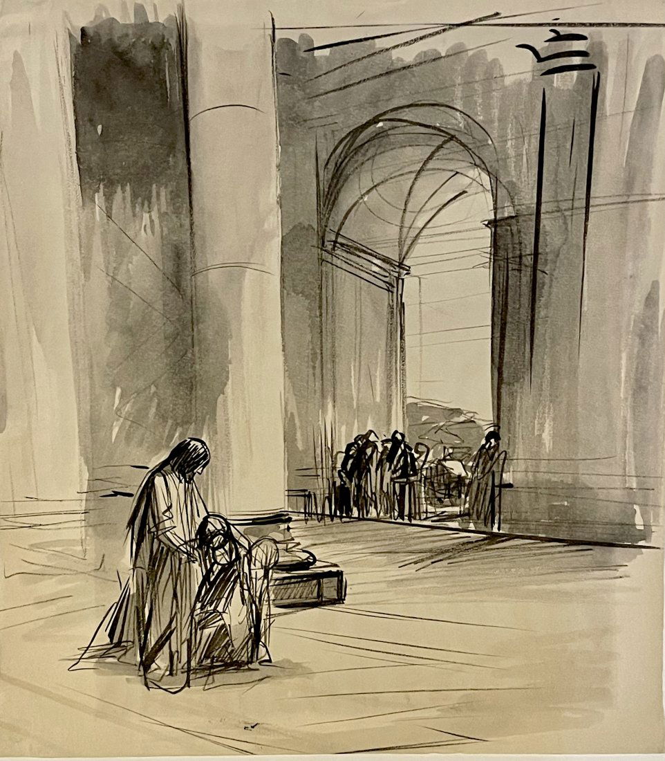 JEAN-LOUIS FORAIN  ,AT THE TEMPLE