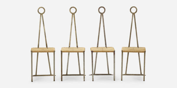 Jean Luc Breteau. Chairs, set of