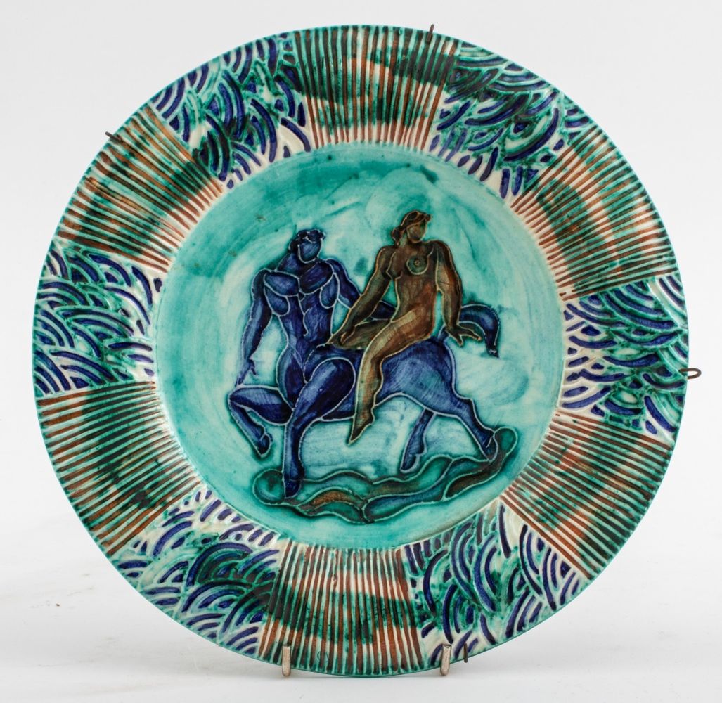JEAN MAYODON CERAMIC CENTAUR & NUDE