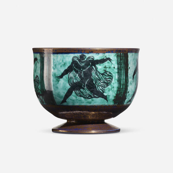 Jean Mayodon. Footed bowl. c. 1950,
