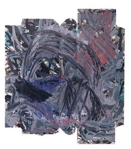 JEAN-MICHEL BASQUIAT UNTITLED MIXED