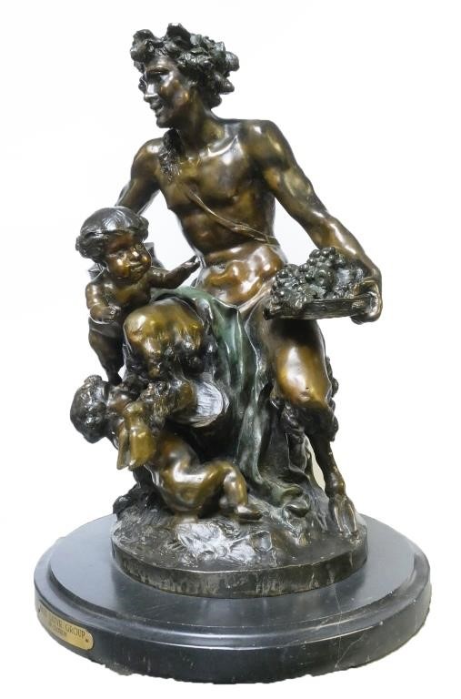 JEAN MICHEL CLODION, BRONZE SATYR