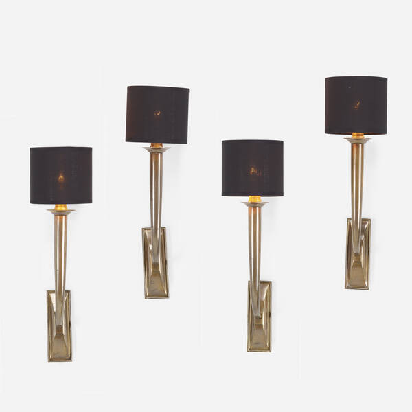 Jean Pascaud. sconces, set of four.
