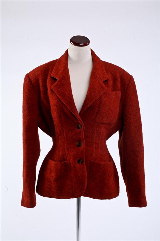 JEAN PAUL GAULTIER RUST ORANGE WOOL