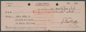 JEAN PAUL GETTY SIGNED CHECKCh