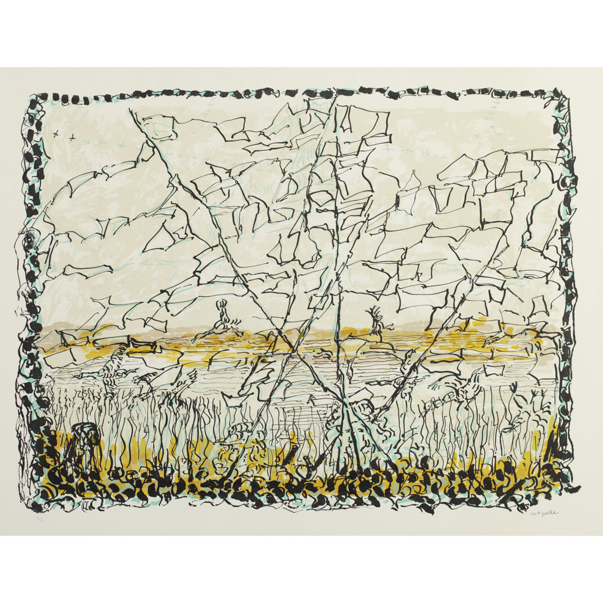 JEAN PAUL RIOPELLE R.C.A. LA CHASSE