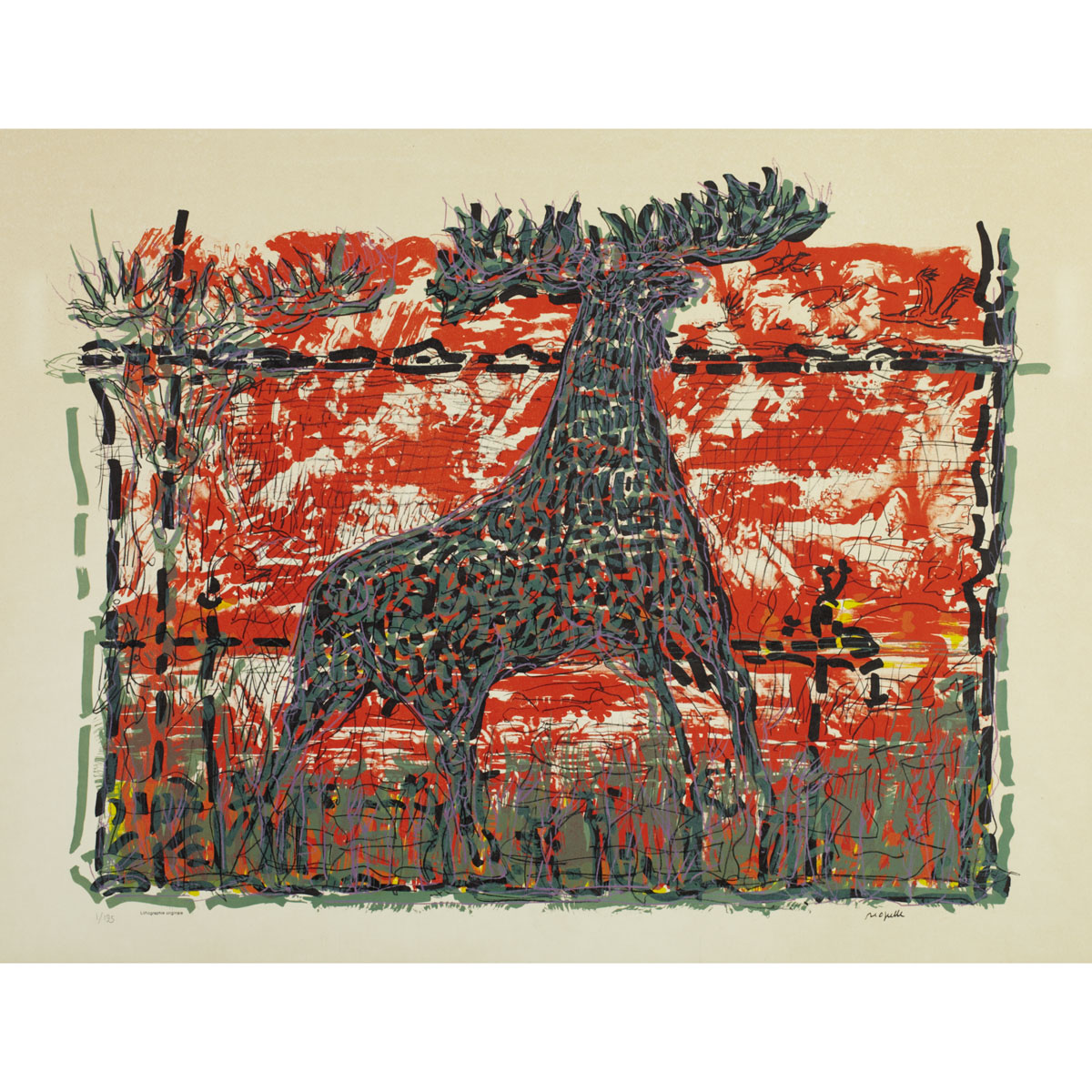 JEAN PAUL RIOPELLE R.C.A. ORIGNAL