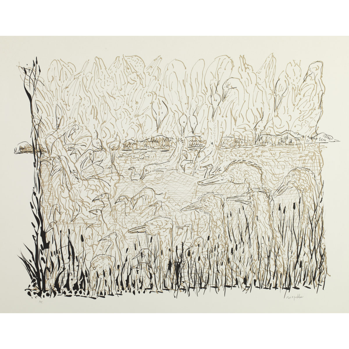 JEAN PAUL RIOPELLE R.C.A. SWAMP