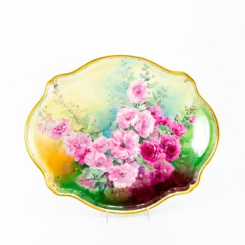 JEAN POUYAT LIMOGES J BRAUER FLORAL