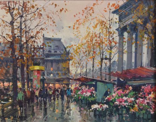 JEAN SALABET OIL ON CANVAS PARIS