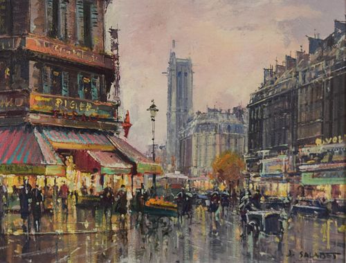 JEAN SALABET OIL ON CANVAS PARIS