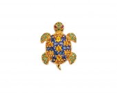 JEAN VITAU 14K GOLD AND GEMSET