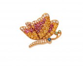 JEAN VITAU 18K GOLD, DIAMOND,