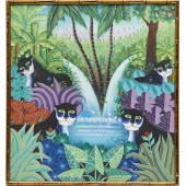 JEAN VOLCY PHILEMON, OIL ON CA