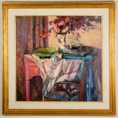JEANETTE LE GRUE OIL ON CANVAS