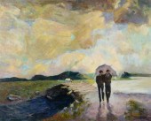 JEANETTE LE GRUE OIL ON CANVAS